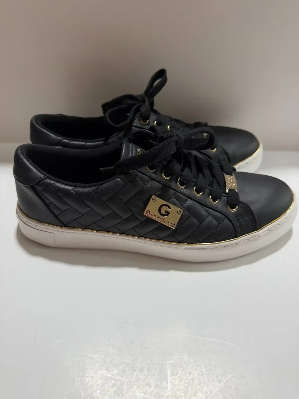 Guess Los Angeles GBG Leather Woven Shoes Women 9M